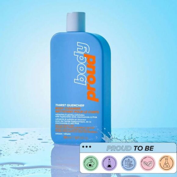 2 x Body Proud Thirst Quencher Body Wash Cleanser with Hyaluronic Acid - Picture 3 of 3